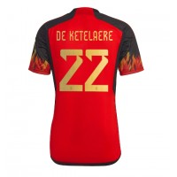 Belgia Charles De Ketelaere #22 Hjemmedrakt VM 2022 Kortermet